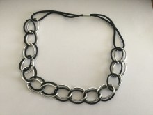 Headband chaîne noir et argenté